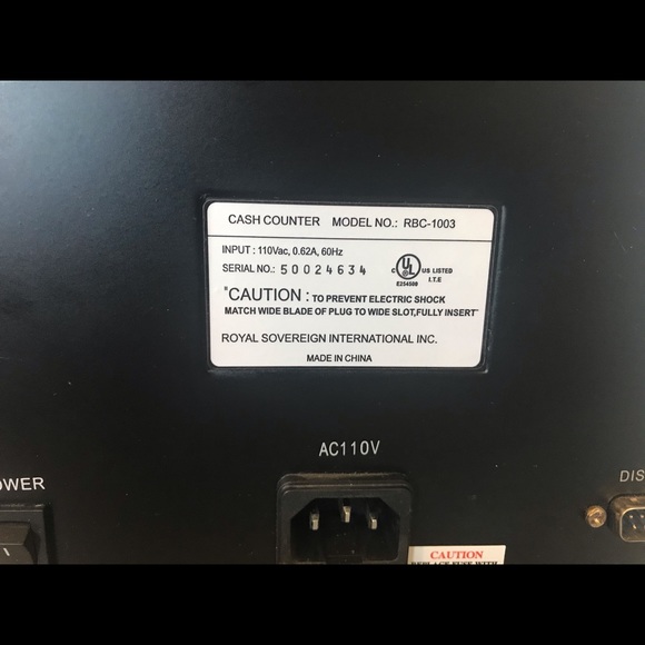 Royal Sovereign Front Loading Cash Counter - Picture 3 of 5